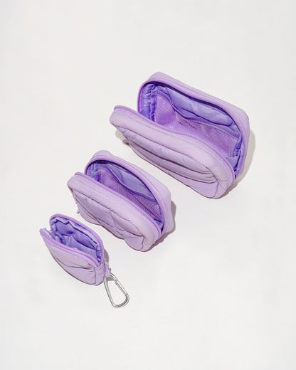 Power Pouch Set in Taro Purple