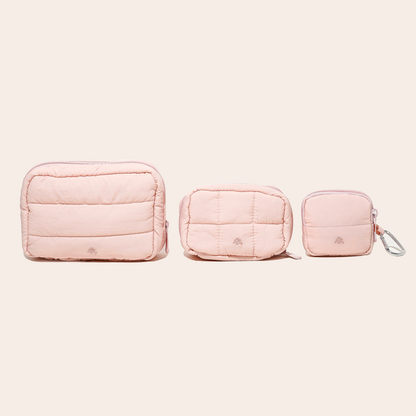 Power Pouch Set in Petal Pink