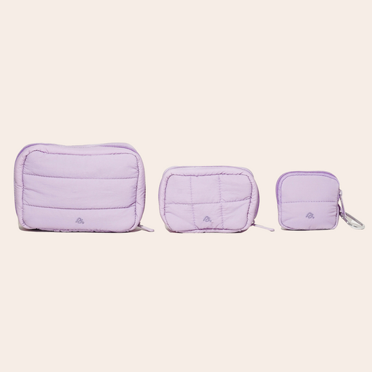 Power Pouch Set in Taro Purple