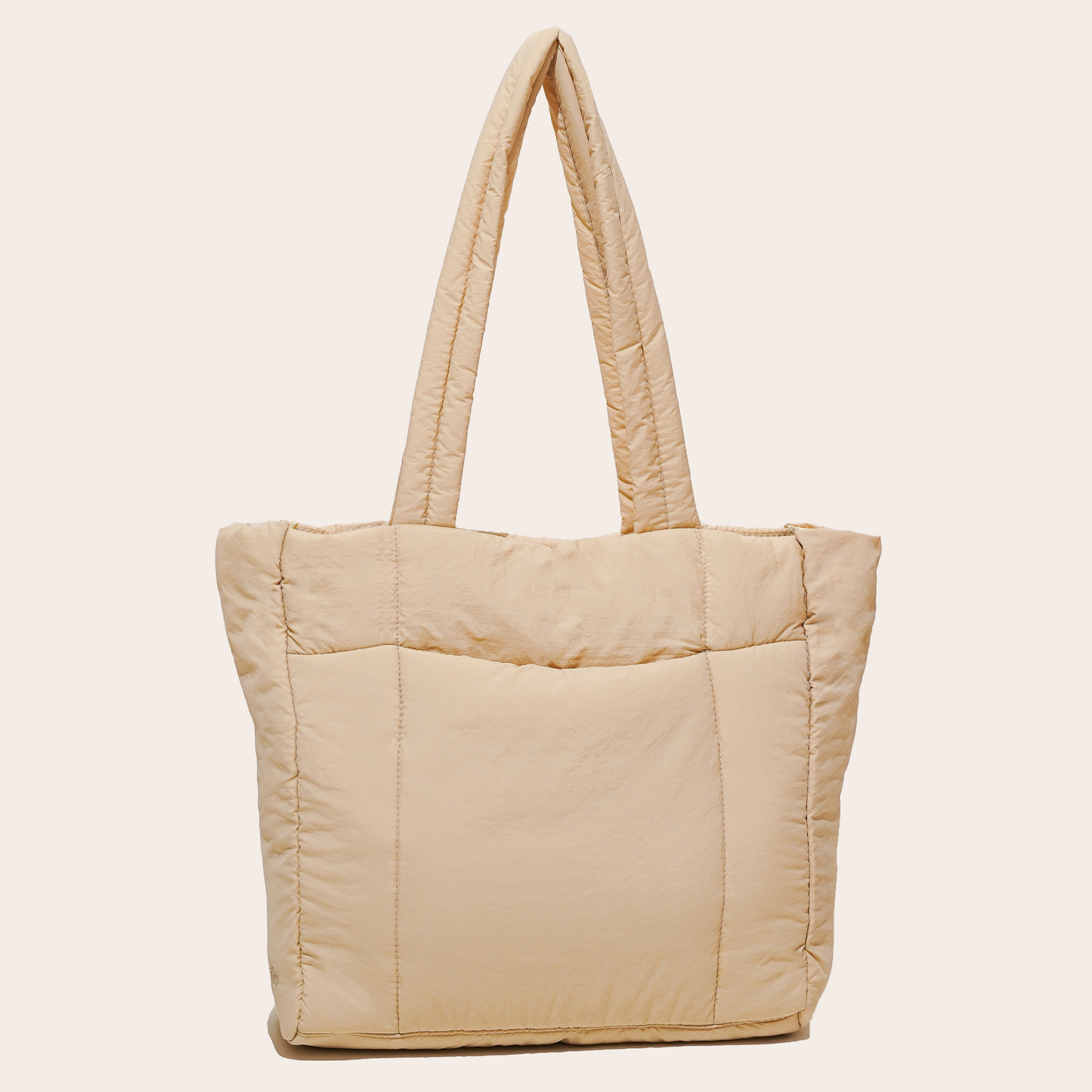 Total Tote in Sand Beige